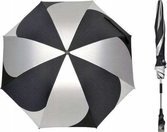 ZJ RIGHTO Sonnenschirm für Kinderwagen 74 cm Durchmesser UV-Schutz wasserdicht