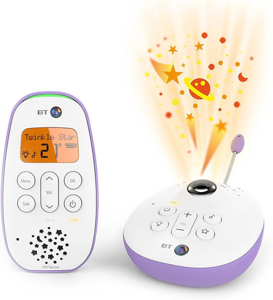 BT 450 cyfrowa niania elektroniczna audio z projektorem gwiazd