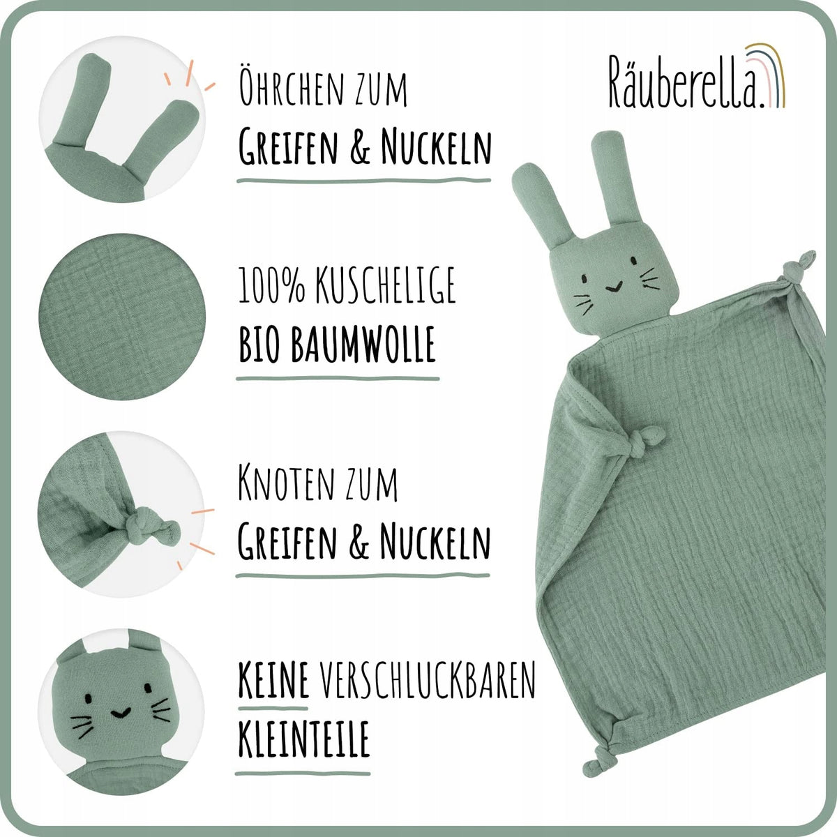 NUDU BABY Mull-Set KOMFORTER Beißring