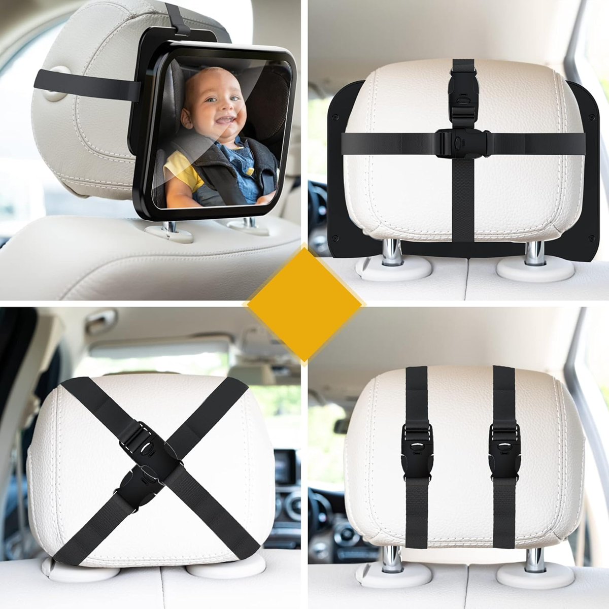 AKAPOLA 360° Auto-Babyspiegel