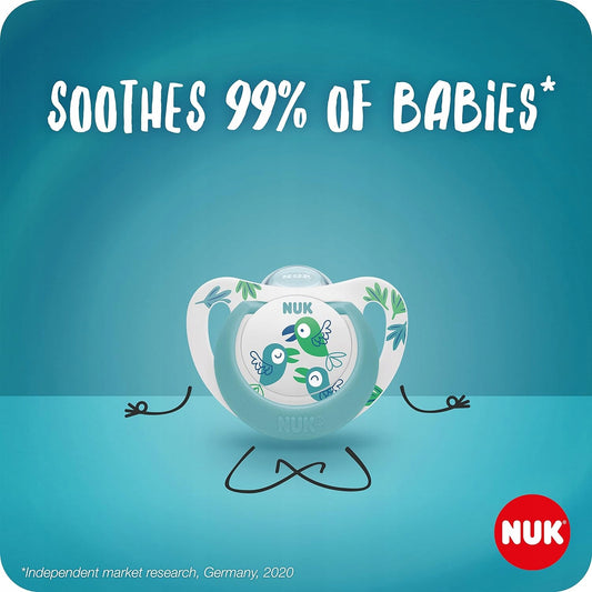NUK STAR Beruhigungsschnuller x2 0–6 Monate DAY&NIGHT – Produktbild 2