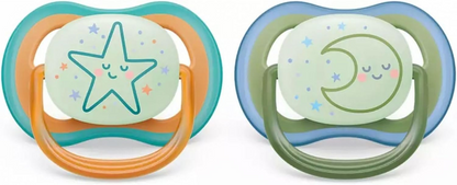 PHILIPS AVENT Ultra Air Night Schnuller x 2 18M+ leuchtend