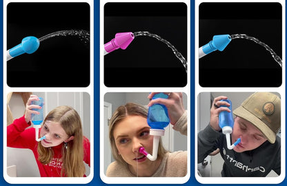 MAOEVER Nasal 300 Nasenspüler für Kinder und Erwachsene 3 Aufsätze 300 ml