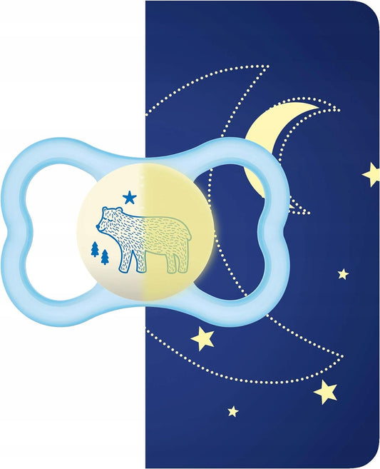 MAM AIR NIGHT succhietto calmante x2 6-16m SI ILLUMINA AL BUIO