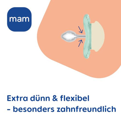 MAM Supreme Night Silikon-Schnuller 0-6m x2 LEUCHTEND