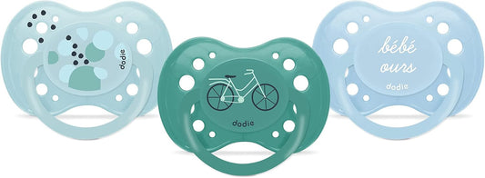 DODIE anatomischer Beruhigungsschnuller 18m+ Bébé Ours x3