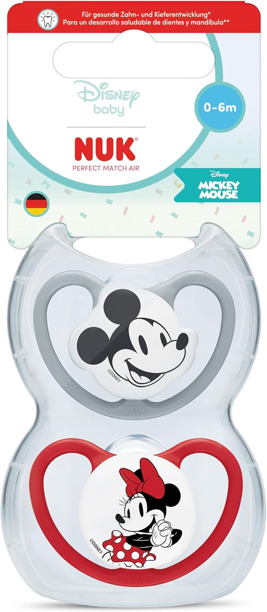 NUK Perfect Match Air Beruhigungsschnuller 0–6 Monate x2 DISNEY