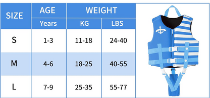 GOGOKIDS Neopren-Schwimmweste 4-6 Jahre 18-25 kg