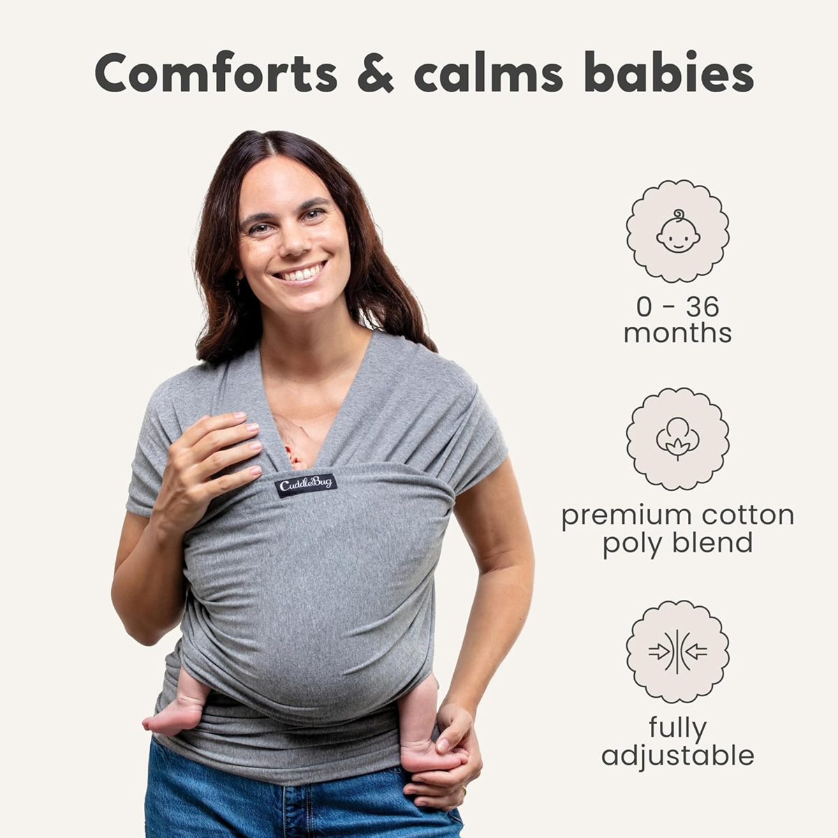 CUDDLEbug elastisches Tragetuch