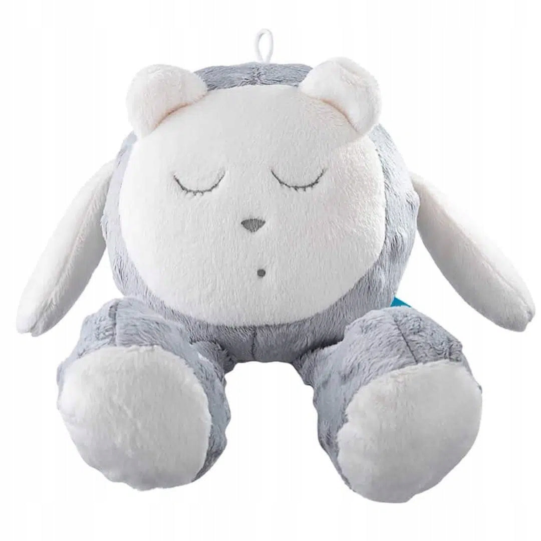 MyHummy szumiś przytulanka SNOOZY 24 cm, szara maskotka uspokajająca dla dzieci 0+
