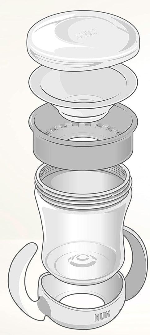 NUK Mini Magic Cup kubek niekapek świecący w ciemności 360° 160 ml 6 m+