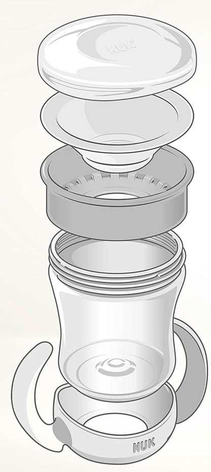 NUK Mini Magic Cup kubek niekapek świecący w ciemności 360° 160 ml 6 m+