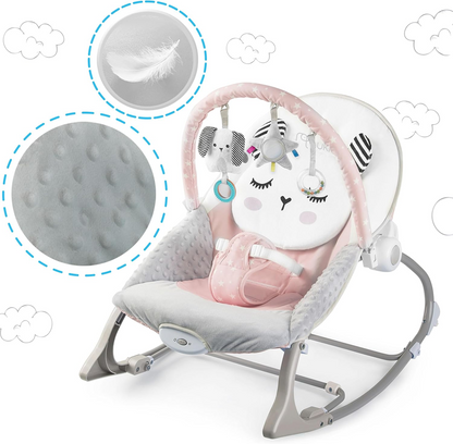 NUKIDO Wippe mit Vibration bis 18 kg + Spielbogen
