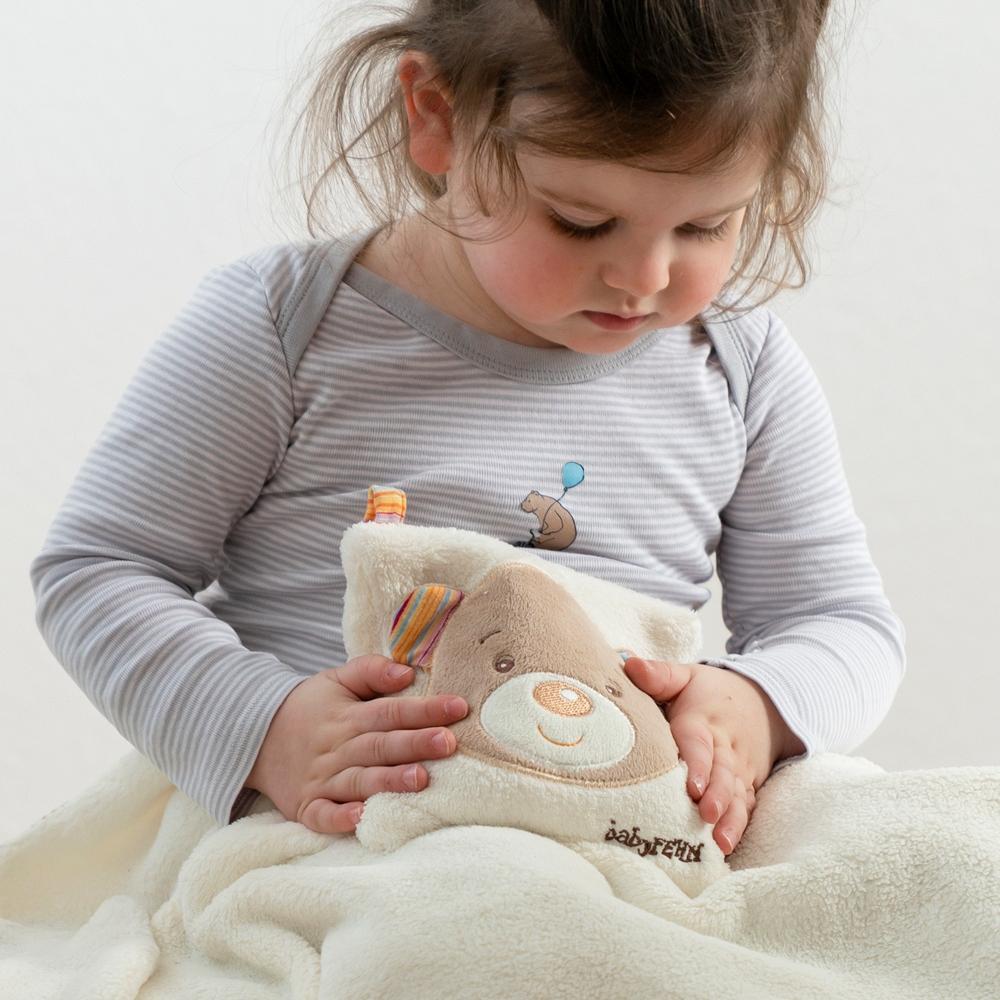 Fehn Rainbow Teddy Kirschkern-Wärmekissen 16 cm
