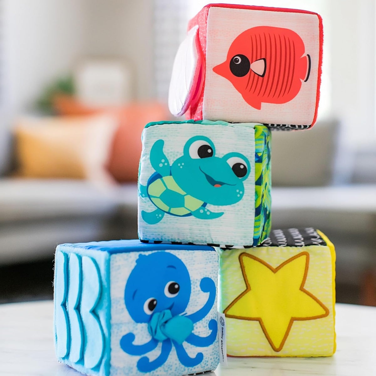BABY EINSTEIN Explore & Discover Blocks Lernwürfel weich 4 Stück