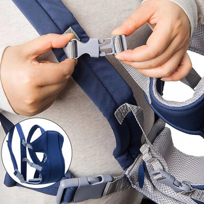NOSIDEŁKO ergonomiczne regulowane 3,5-15 kg, miękkie nosidło z regulowaną klamrą i paskami