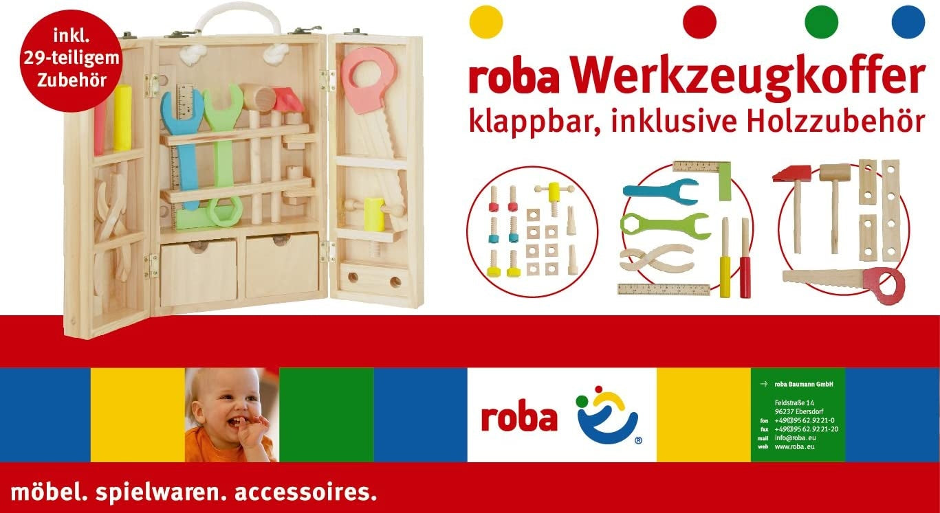 ROBA walizka z narzędziami drewniana