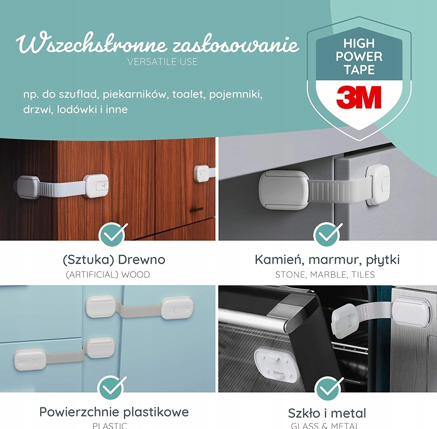 BEARTOP zabezpieczenie szafek i szuflad x1