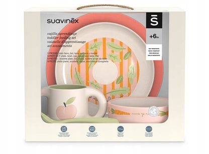 SUAVINEX Go Natural Geschirrset 5-teilig 6M+