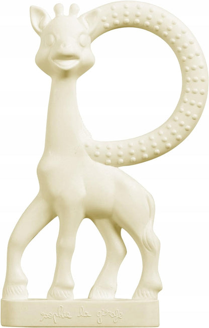 ŻYRAFA SOPHIE zestaw gryzak naturalny SO PURE 18CM + mniejszy
