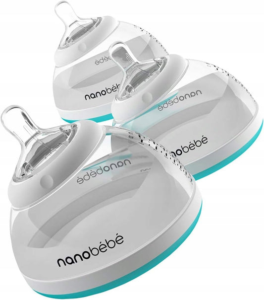 NANOBEBE set de 3 biberones de 240 ml