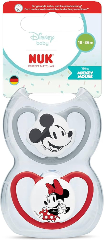 NUK Perfect Match Air suzetă de calmare 18-36m x2 DISNEY