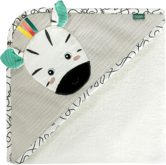 FEHN Zebra Kapuzenhandtuch 80x80 cm
