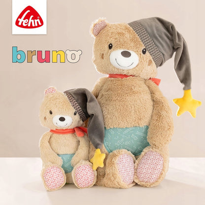 FEHN Miś Bruno wańka WSTAŃKA 14cm grzechotka