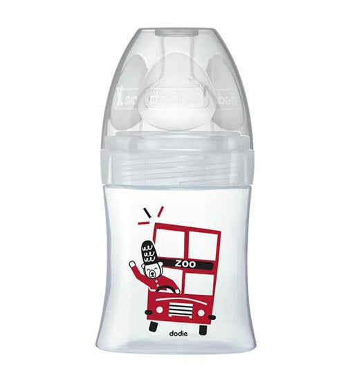 DODIE Sensation+ ЛОНДОН стъклено шише 150 ml 0-6 m биберон 1 свободен поток