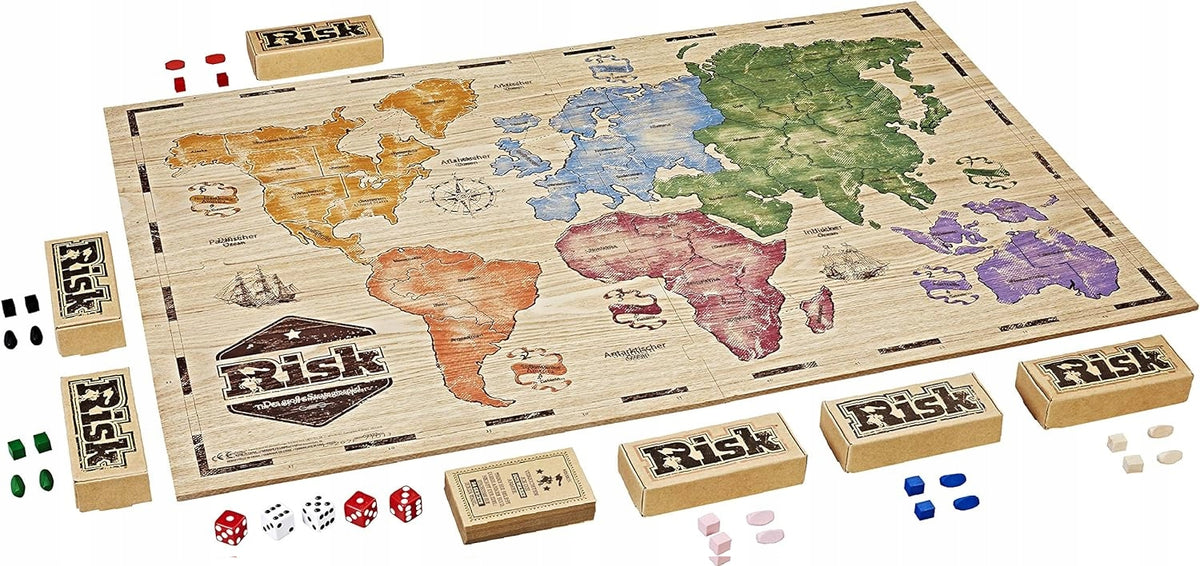 HASBRO Risiko Strategiespiel Holzbrett und Bauern FRANZ.