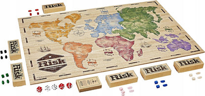 HASBRO Risiko Strategiespiel Holzbrett und Bauern FRANZ.