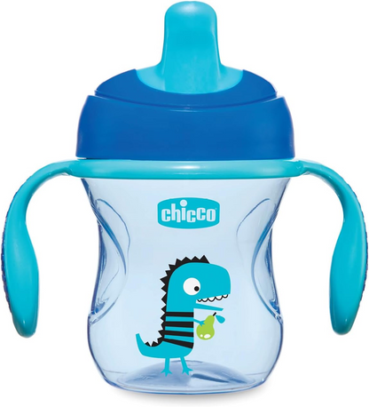 CHICCO Transition Cup Trinklernbecher mit Schnabeltülle und Griffen 200 ml 4m+