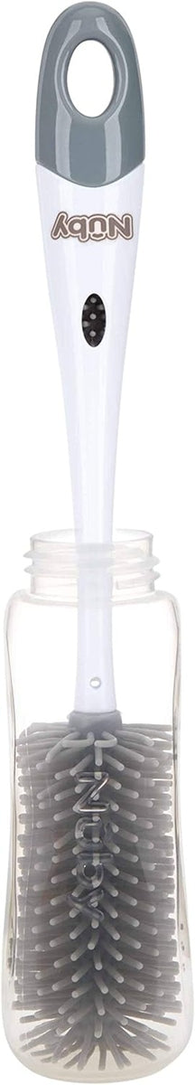 NUBY 2-in-1-Bürste zur Reinigung von Schnullern und Flaschen, 30 cm + Halterung – Produktfoto 2