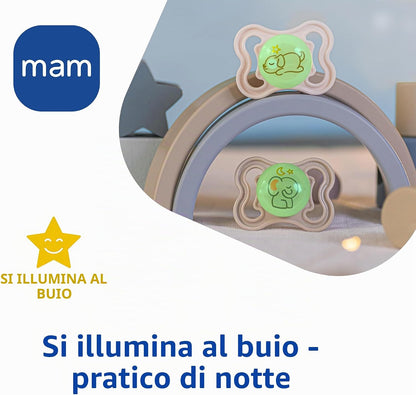 MAM SUPREME NIGHT Silikonschnuller 0–6 Monate – Produktfoto 4