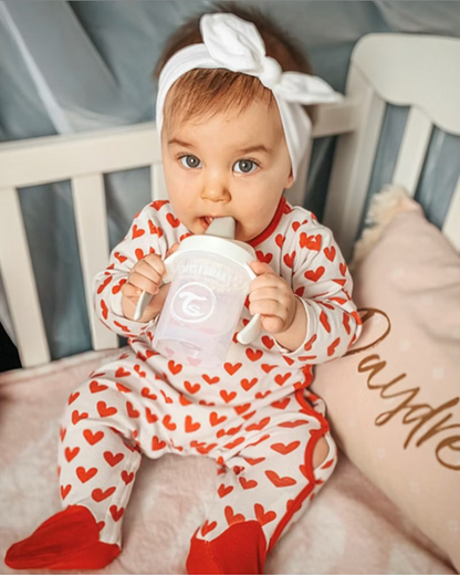 TWISTSHAKE Mini Cup Auslaufsicherer Becher mit Trinkschnabel und Mixer 230 ml 4 Monate+