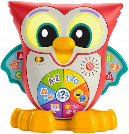 FISHER-PRICE interaktive EULE Lichter 90 Melodien Sätze DEUTSCH 18 M+