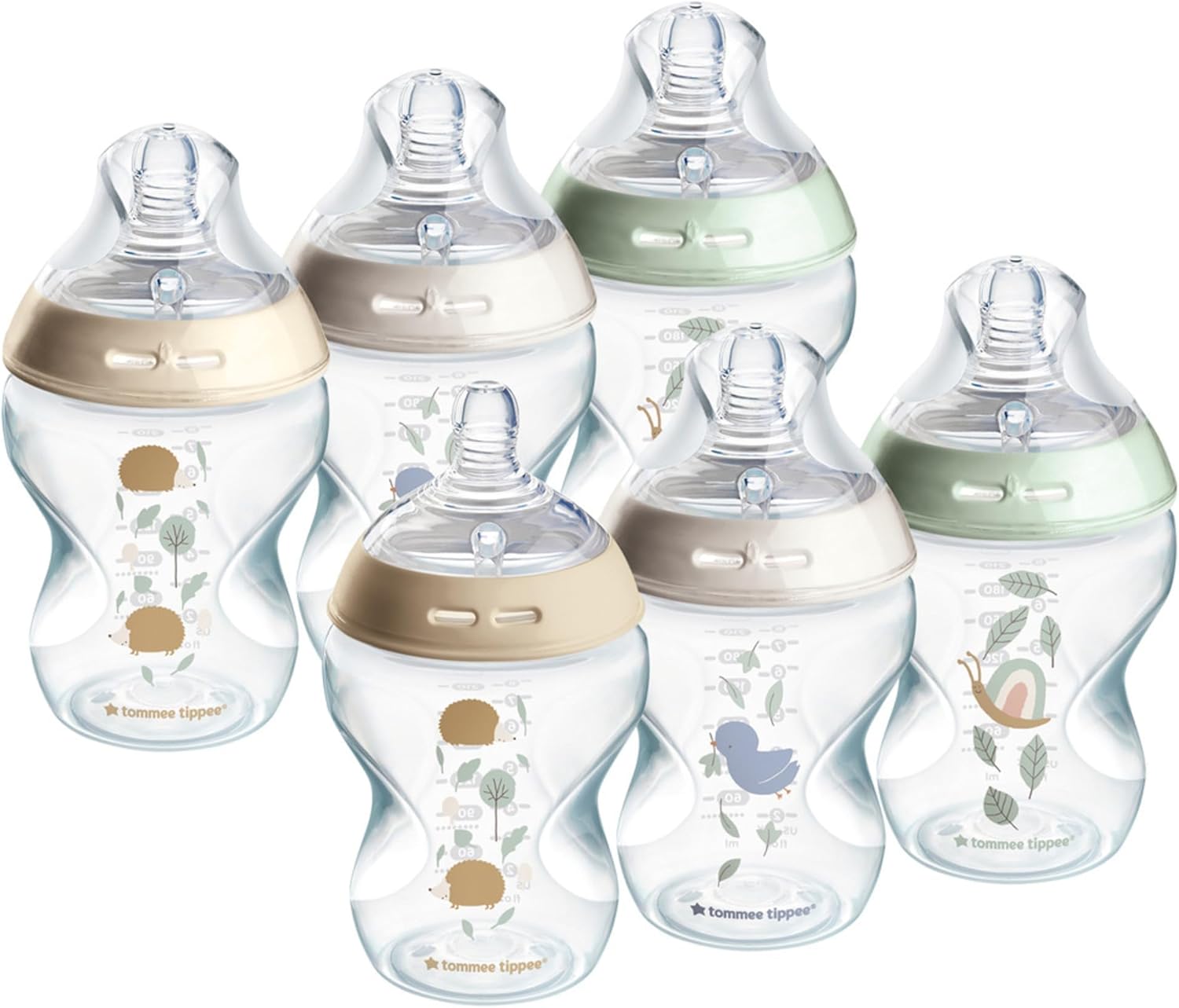 TOMMEE TIPPEE zestaw 6 butelek 260ml ANTI-COLIC