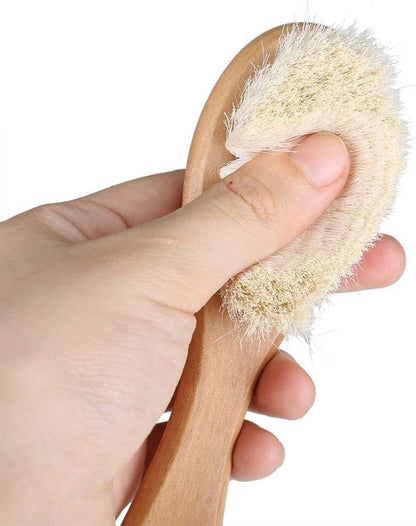 MUMUSUKI Haarbürste aus Holz mit Ziegenhaar 0-6 m