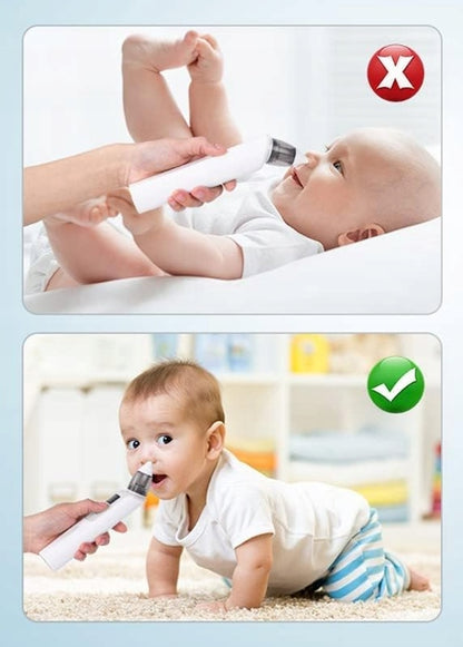 URAQT Elektrischer Nasensauger, 2 Aufsätze, 0 +