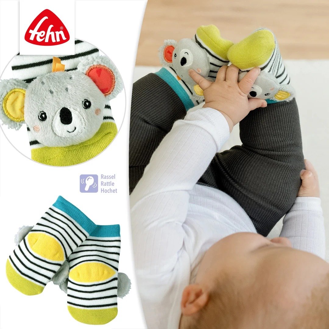 Fehn Koala skarpetki z grzechotką