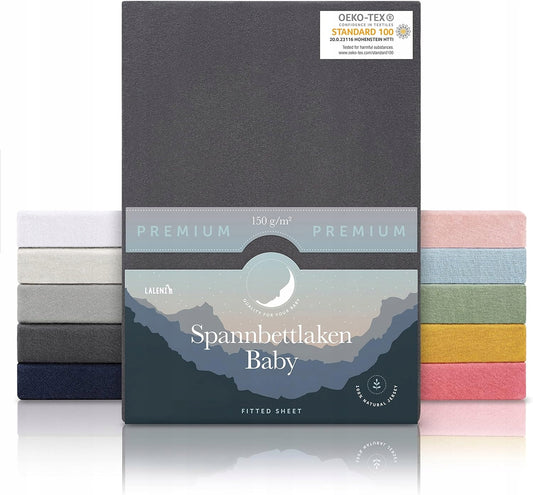 LALENI fitted cradle sheets with elastic edges 40x90, 2 pcs.