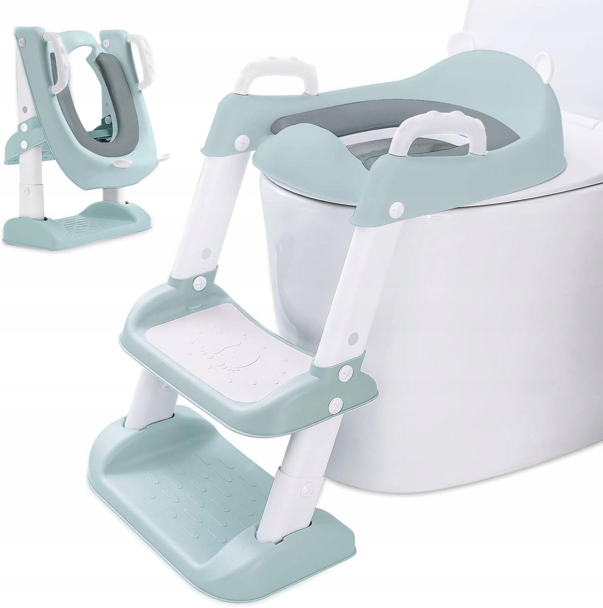 MUOIVG Toilettentrainer mit Tritthocker