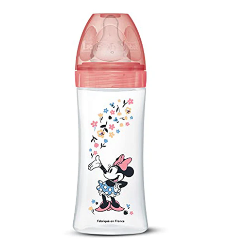 DODIE Flasche 330 ml Sauger 3 schneller Durchfluss 6m+ DISNEY MINNIE