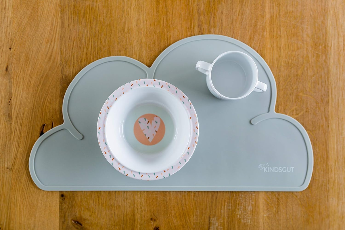 KINDSGUT Silikon-Tischset 26,5 x 48 cm WOLKE