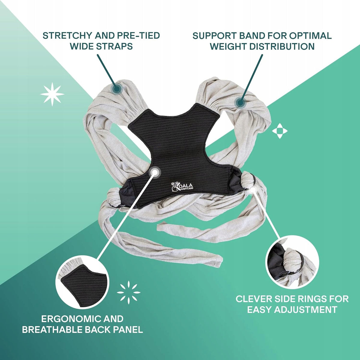 KOALA BABYCARE 2-in-1 Babytragetuch