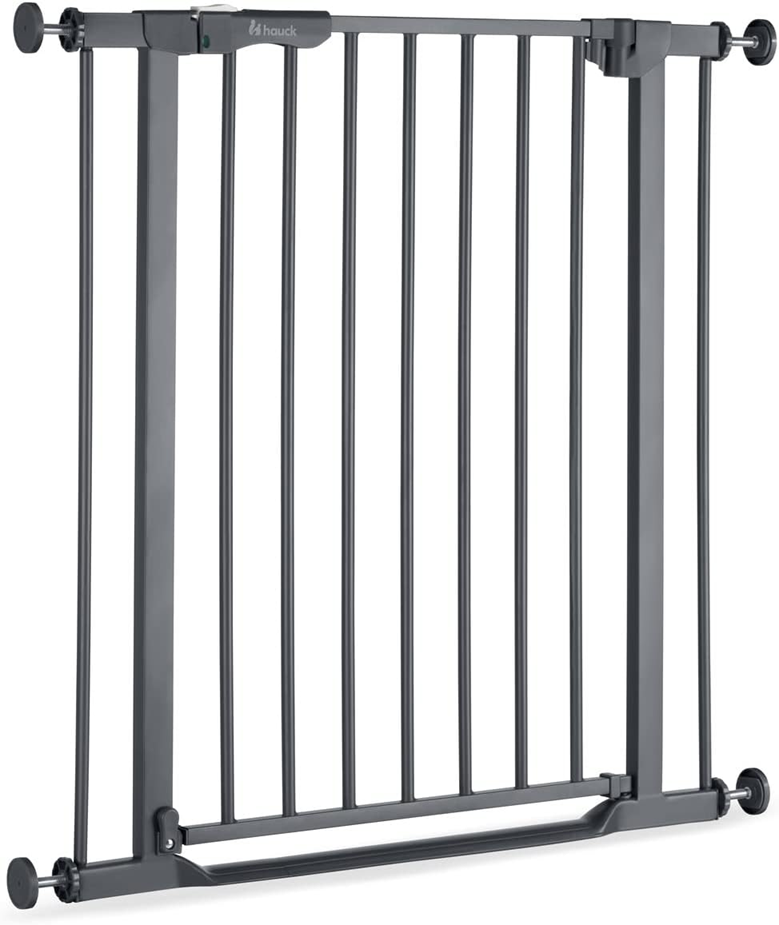 HAUCK Clear Step Treppenschutzgitter, schraubenlose Montage, 75-80 + 9cm