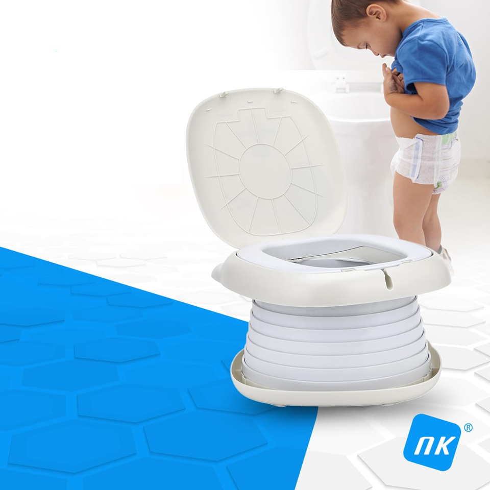 NK Klappbarer Reise-Nachttopf tragbare Toilette + Beutel und Etui