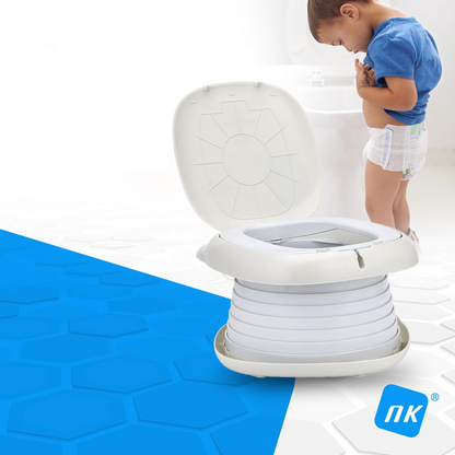 NK Klappbarer Reise-Nachttopf tragbare Toilette + Beutel und Etui