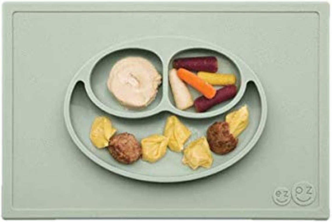 EZPZ Anti-Rutsch-Matte mit Teller 3 Fächer 22 x 35 cm