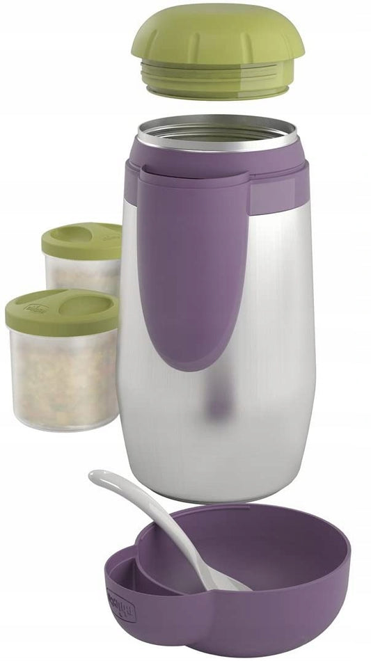 CHICCO Edelstahl-Thermoskanne + 2 Behälter 5 h "N – Produktbild 2